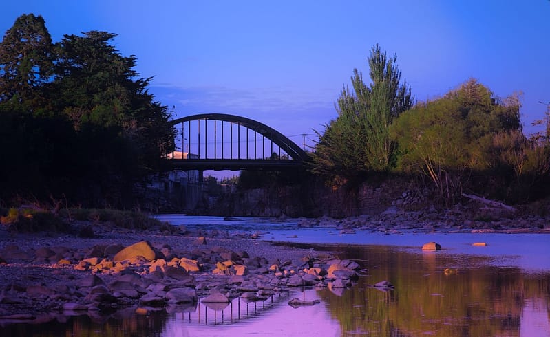 Mataura Bridge at sunset
