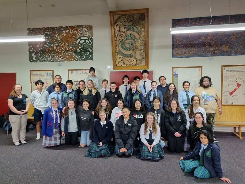 Ending Kapa Haka session with a group photo.